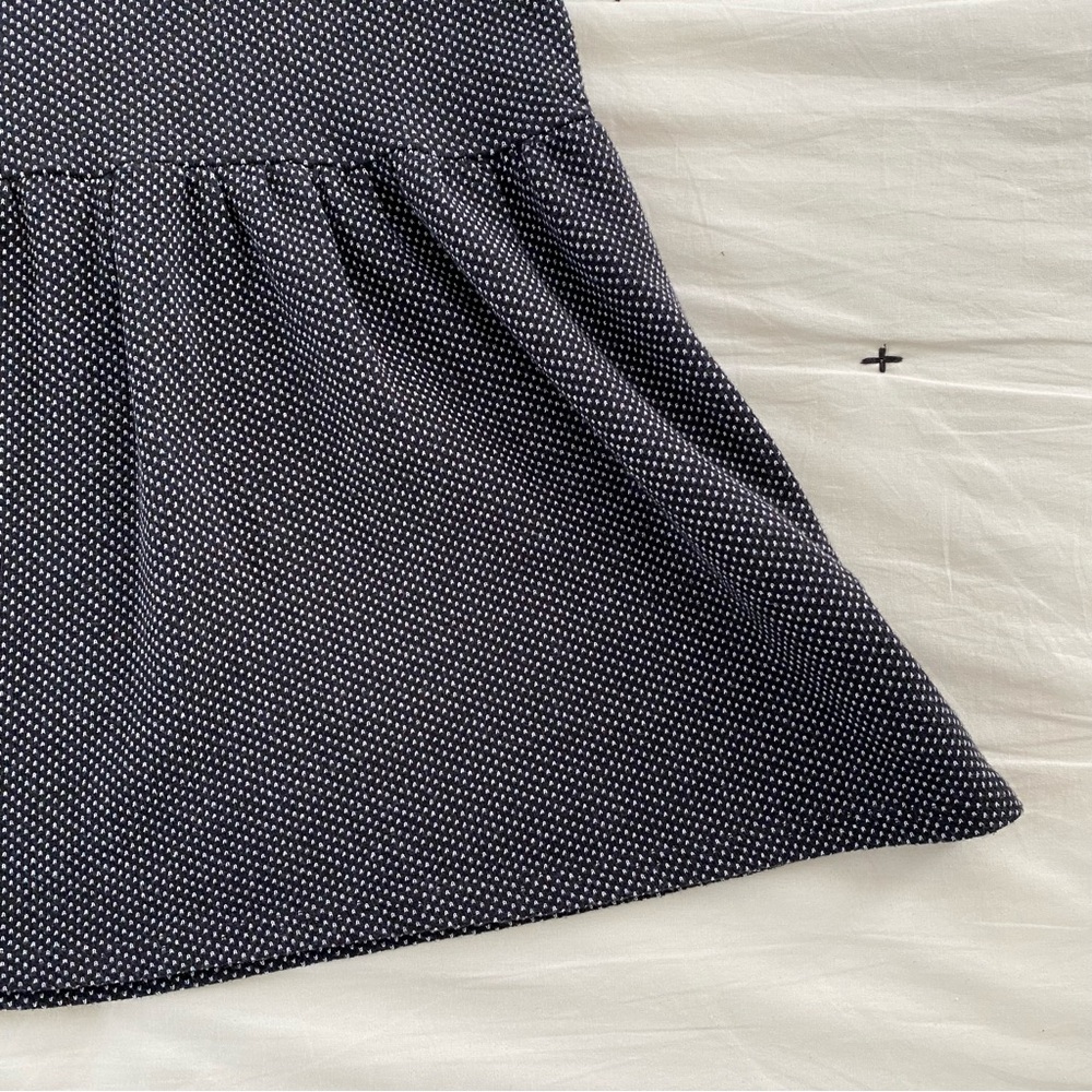 Anthropologie Puella Women's Textured Abingdon Dress Extra Small Gray/Black - Picture 7 of 8